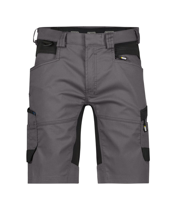 Axis 250082 werkshort met stretch - Antracietgrijs/Zwart