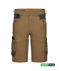 Axis Next 250112 werkshort met stretch - Leembruin/Antracietgrijs