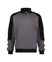 Basiel 300358 tweekleurige sweater - Cementgrijs/Zwart