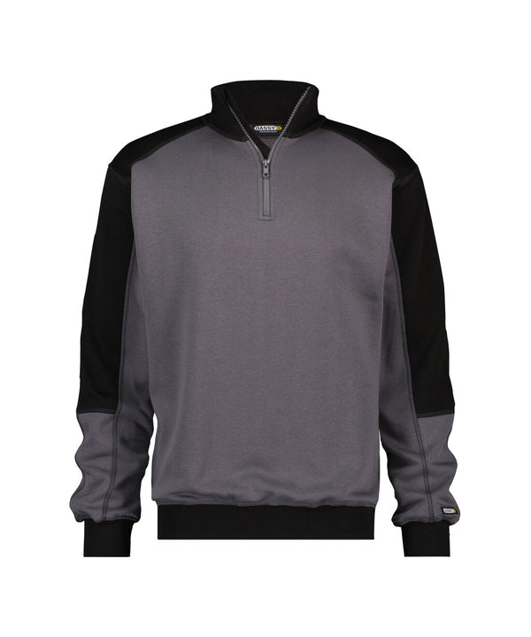 Basiel 300358 tweekleurige sweater - Cementgrijs/Zwart