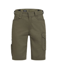 Botta Flex women 250133 werkshort met stretch voor dames - Kakigroen