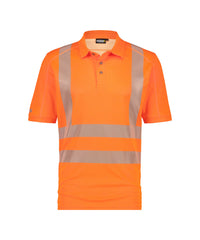 Brandon 710024 hogezichtbaarheids-UV-polo - Fluo-oranje