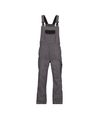 Calais 400138 tweekleurige bretelbroek - Cementgrijs/Zwart