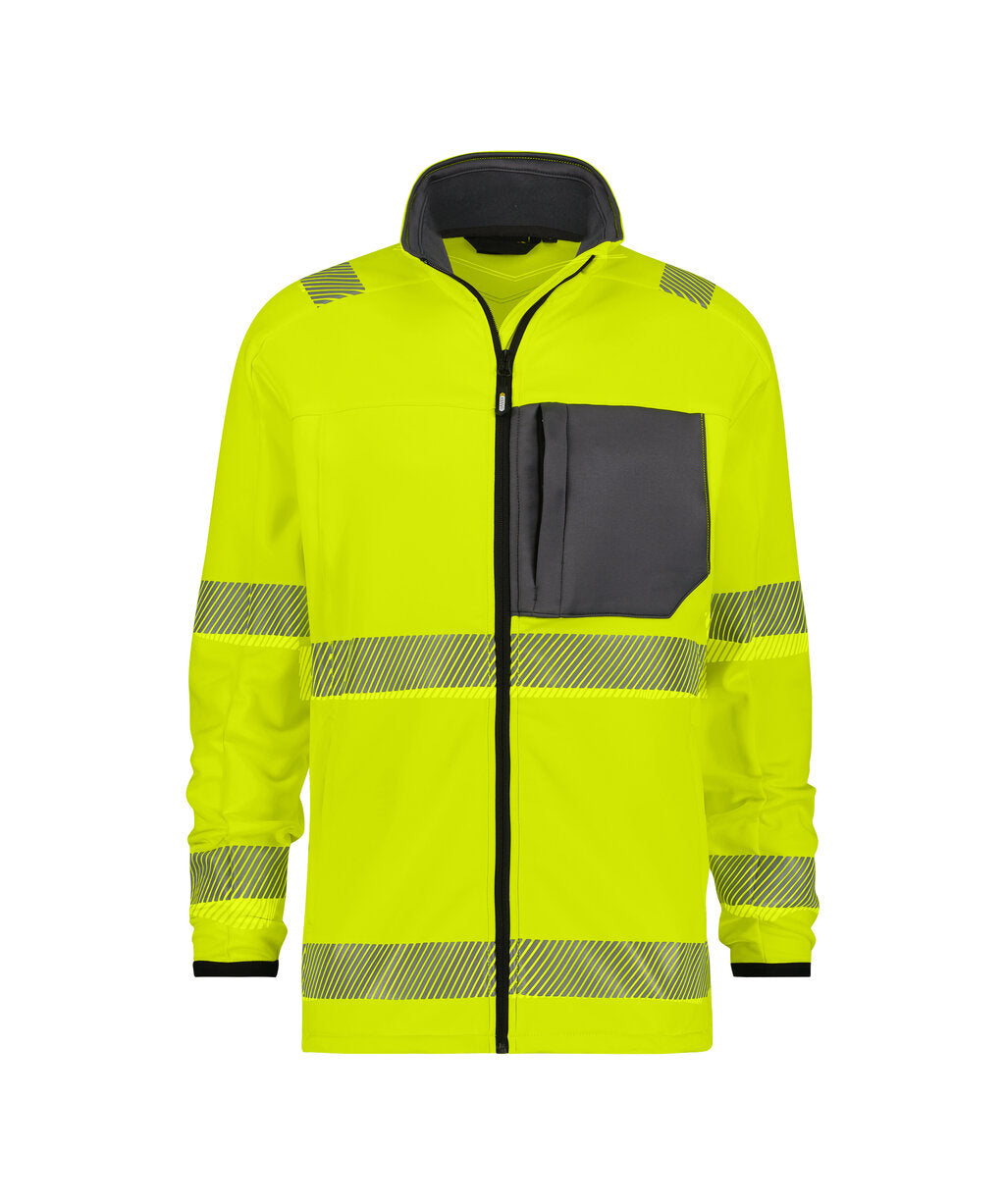Camden 300504 hogezichtbaarheidsmidlayerjacket - Fluogeel/Cementgrijs