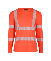 Carterville 710037 hogezichtbaarheids-uv-T-shirt met lange mouwen (PES06) - Fluorood