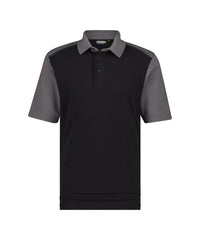 Cesar 710004 tweekleurige polo - Zwart/Cementgrijs