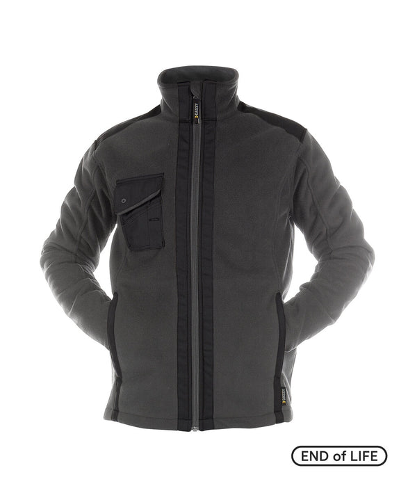 Croft 300319 drielaagse fleecejas - Antracietgrijs/Zwart