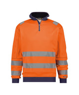 Fluo-oranje/Marineblauw