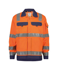Dusseldorf 300184 hogezichtbaarheidsvest (PESCO74) - Fluo-oranje/Marineblauw