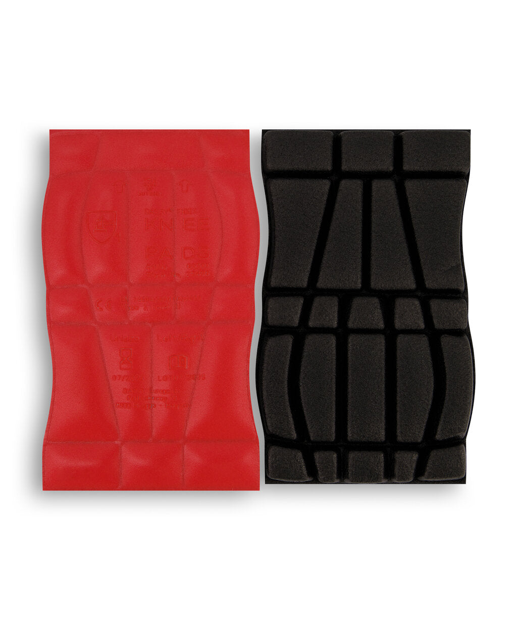 Fides 25466 gecertificeerde kniebeschermers (Type 2, level 1) - Rood/Zwart