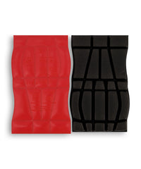 Fides 25466 gecertificeerde kniebeschermers (Type 2, level 1) - Rood/Zwart