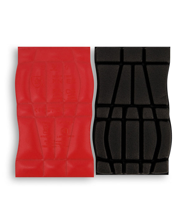 Fides 25466 gecertificeerde kniebeschermers (Type 2, level 1) - Rood/Zwart