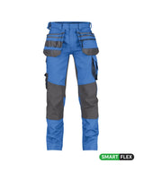 Azuurblauw/Antracietgrijs