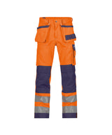 Fluo-oranje/Marineblauw