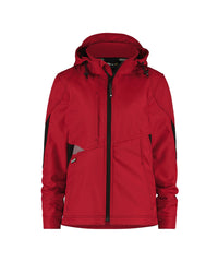 Gravity Women 300473 softshelljas voor dames - rood-0683-zwart