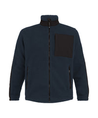 HAVEN 550005 pile jacket - Nachtblauw/Zwart