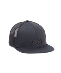 Hebe 25886 flat brim pet - Antracietgrijs