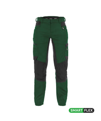 Helix Women 200998 werkbroek met stretch voor dames - flessengroen-zwart