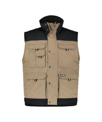 Hulst 350051 tweekleurige bodywarmer - Beige/Zwart