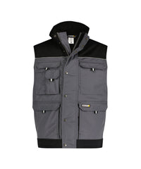 Hulst 350051 tweekleurige bodywarmer - Cementgrijs/Zwart