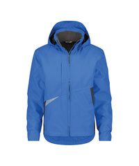 Hyper 300404 wind- en waterdichte werkjas - Azuurblauw/Antracietgrijs