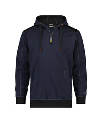Indy 300318 sweater met kap - Nachtblauw/Zwart