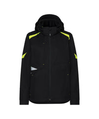 Kalama Women 300547 softshelljas voor dames (PES21) - Zwart/Fluogeel