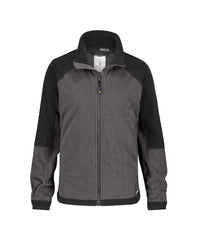 Kazan Women 300293 tweekleurige fleecevest voor dames - cementgrijs-zwart