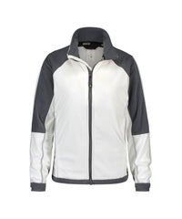 Kazan Women 300293 tweekleurige fleecevest voor dames - wit-cementgrijs