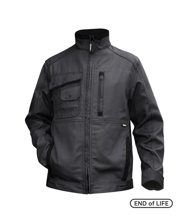 Kent 300316 canvas werkvest - Antracietgrijs/Zwart