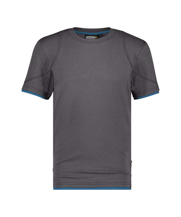 Kinetic 710019 t-shirt - Antracietgrijs/Azuurblauw