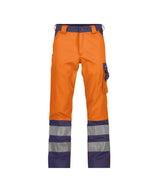 Fluo-oranje/Marineblauw