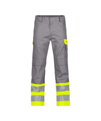 Lenox 200818 multinorm hogezichtbaarheidsbroek met kniezakken - Grafietgrijs/Fluogeel
