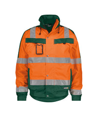 Lima 500120 hogezichtbaarheidswinterjas - Fluo-oranje/Flessengroen