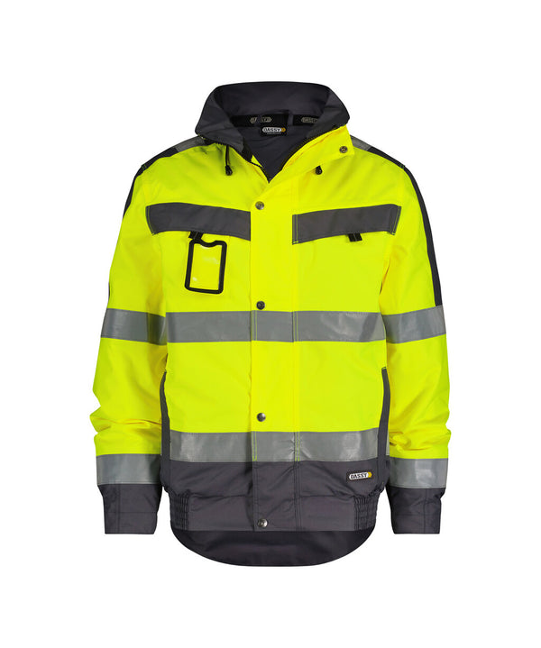 Lima 500120 hogezichtbaarheidswinterjas - Fluogeel/Cementgrijs