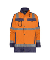 Fluo-oranje/Marineblauw