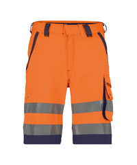Lucca 250059 hogezichtbaarheidsshort - Fluo-oranje/Marineblauw