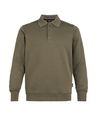 LUCID 550002 polosweater - Kakigroen