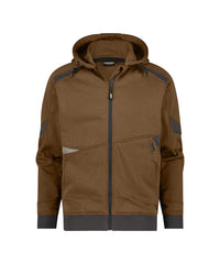 Lunax 300549 hoodie - Leembruin/Antracietgrijs