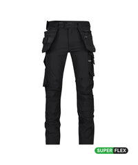 Matrix 201070 stretch holsterzakkenbroek met kniezakken - Zwart