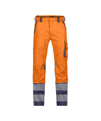 Minnesota 201076 stretch hogezichtbaarheidsbroek  - Fluo-oranje/Marineblauw