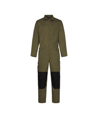 Moneo 100416 overall met kniezakken - Kakigroen/Zwart