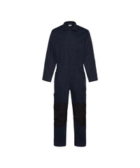 Moneo 100416 overall met kniezakken - Nachtblauw/Zwart
