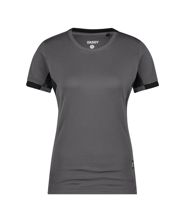 Nexus Next Women 710084 t-shirt voor dames - Antracietgrijs/Zwart