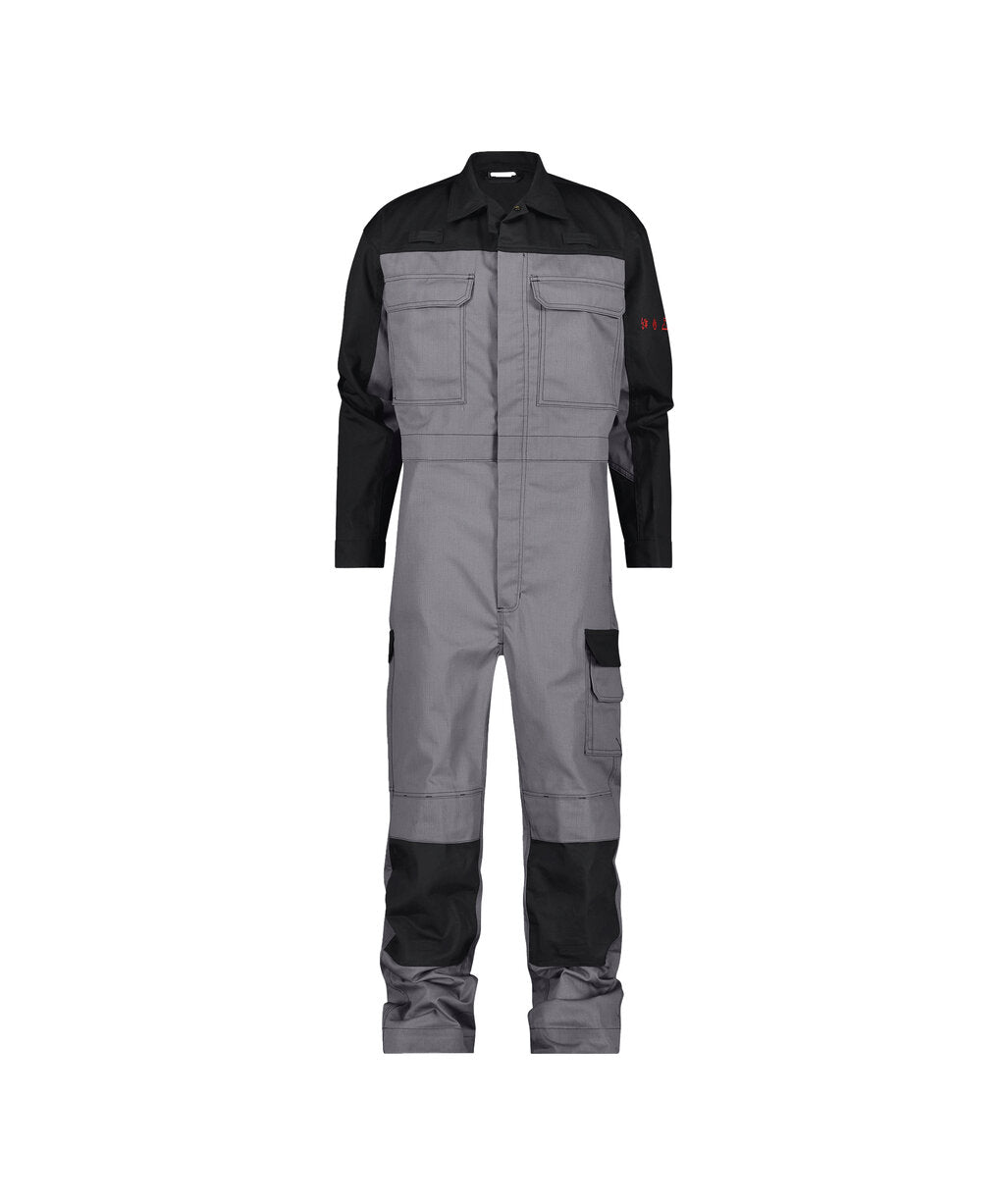 Niort 100333 multinorm overall met kniezakken - Grafietgrijs/Zwart