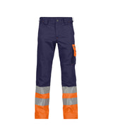 Marineblauw/Fluo-oranje