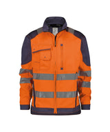 Fluo-oranje/Marineblauw