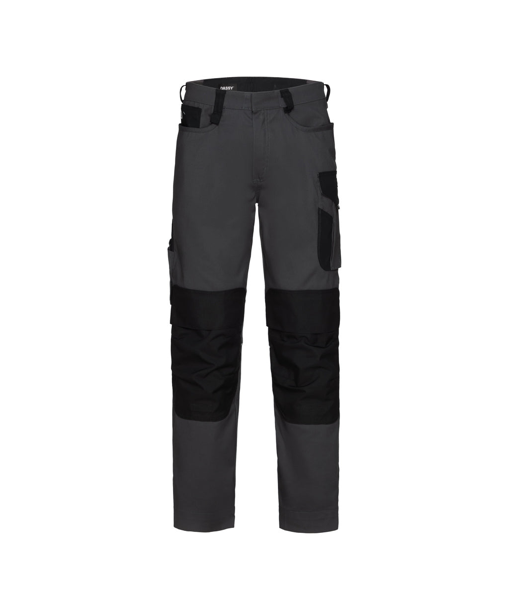 Ponti Flex 201207 werbroek met stretch en kniezakken - Antracietgrijs/Zwart
