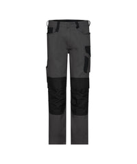 Ponti Flex women 201226 werbroek met stretch en kniezakken voor dames - Antracietgrijs/Zwart