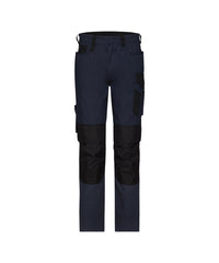 Ponti Flex women 201226 werbroek met stretch en kniezakken voor dames - Nachtblauw/Zwart